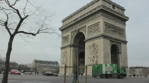 Arc de Triomphe Video stock 11305253