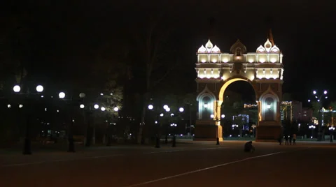 The Arc de Triomphe Stock Footage 32353904