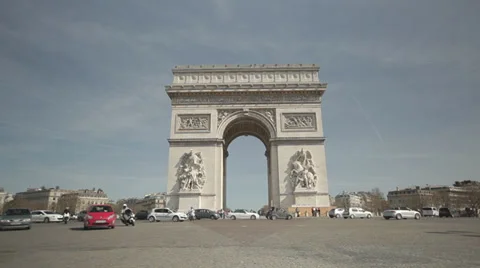 Arc de triomphe Stock Footage 32392577