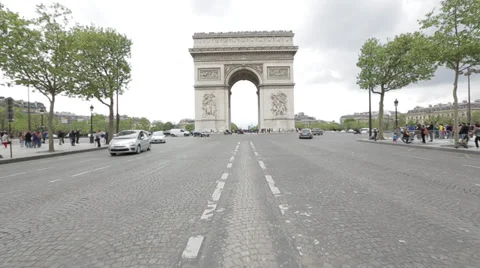 ARC DE TRIOMPHE Stock Footage 32406755