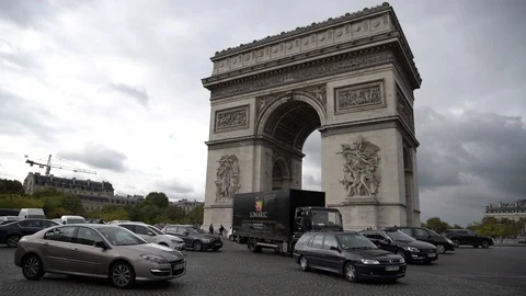 Arc de triomphe Stock Footage 87465312