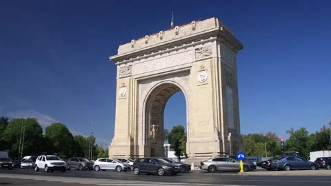 Arc de Triomphe HDR Stock Footage 251011580