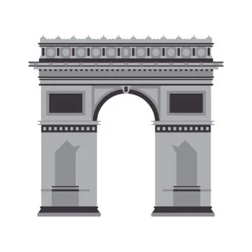 Arc de triomphe icon Illustrazione stock