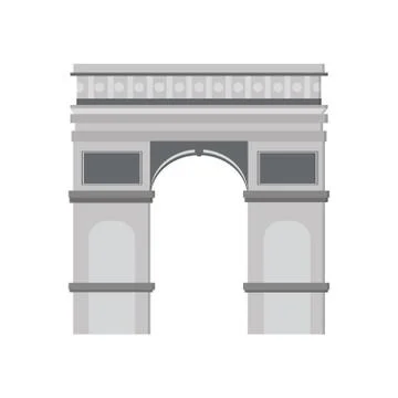 Arc de triomphe icon Illustrazione stock