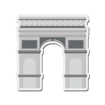 Arc de triomphe icon Illustrazione stock