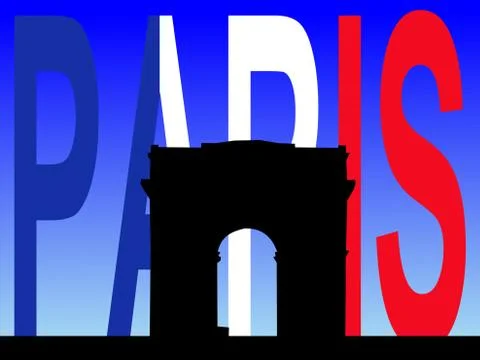 Arc de triomphe Illustrazione stock