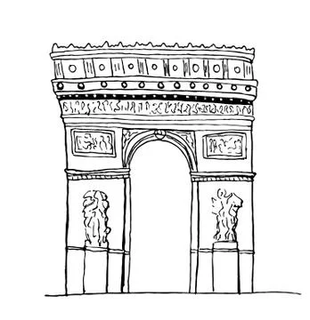 Arc de Triomphe イラスト素材
