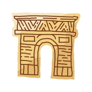 Arc De Triomphe Illustrazione stock