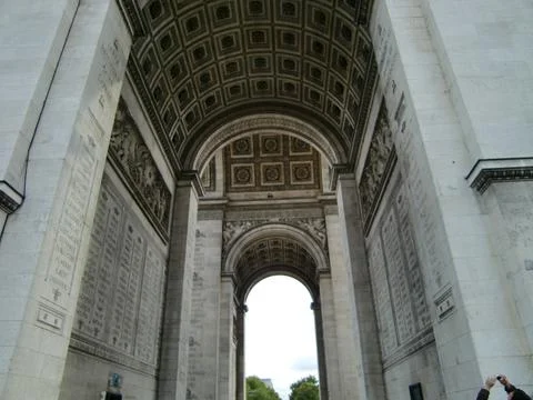 Arc de triomphe inside Stock Photos
