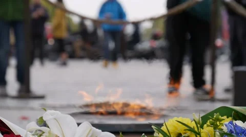 Arc de Triomphe  Memorial Flame Vidéo 56705122