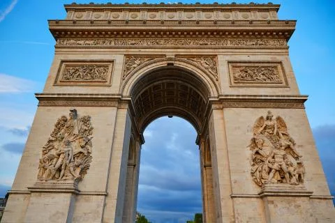 Arc de Triomphe in Paris Arch of Triumph Foto stock