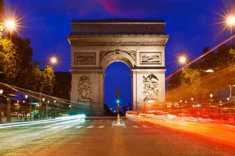 Arc de Triomphe in Paris Arch of Triumph Foto stock