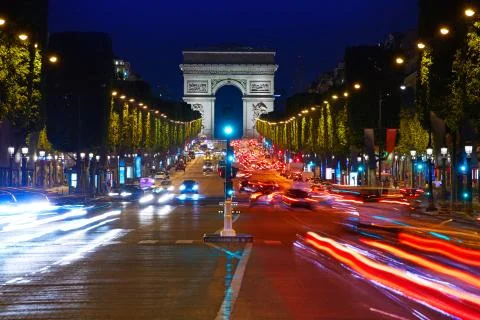 Arc de Triomphe in Paris Arch of Triumph Foto stock