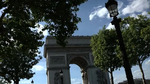 Arc de Triomphe, Paris Stock Footage 1216822