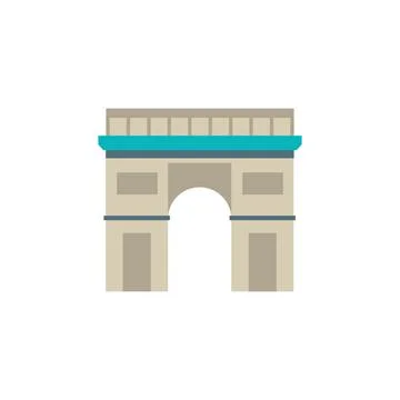 Arc de Triomphe in Paris. Stock Illustration