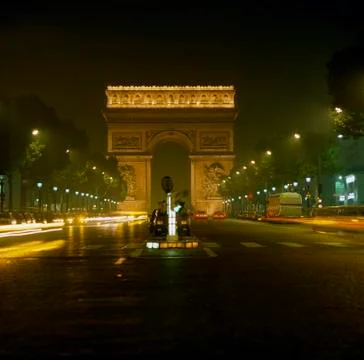 Arc de triomphe, paris Stock Photos
