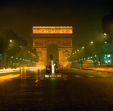 Arc de triomphe, paris Stock Photos