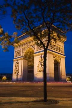 Arc de Triomphe in Paris Stock Photos
