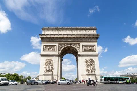 Arc de Triomphe in Paris Foto stock