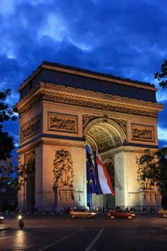 Arc de triomphe Paris Stock Photos