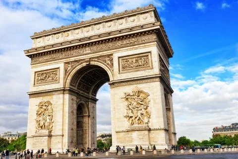 Arc de Triomphe in Paris. 写真素材