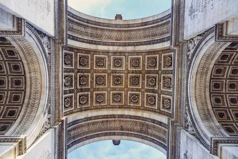 Arc de Triomphe in Paris Stock Photos