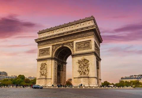 Arc de Triomphe Place de l'Etoile in Paris, France Foto stock