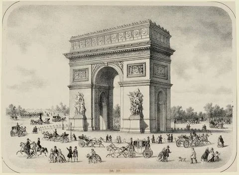 The Arc de Triomphe, view from the Paris-Roll angle Copyright: xpiemagsx p... Stock Photos