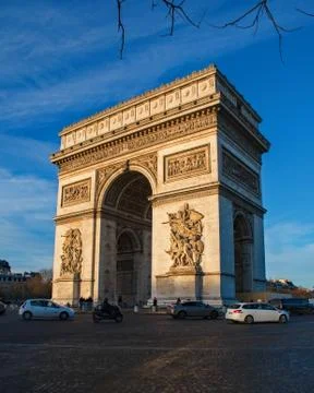 Arc de Triumph at Daybreak Stock Photos