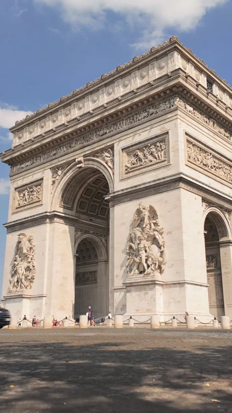 Arc de Triumph Paris Stock Footage 314625049