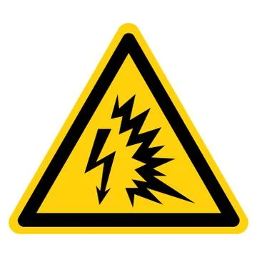 Arc Flash Symbol Sign, Vector Illustration, Isolate On White Background Label Stock Illustration