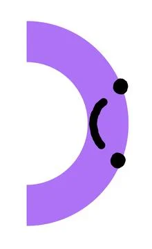 Arc geometric figure vector illustration Stock Illustration