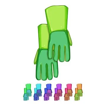 Arc gloves welding cartoon vector graphic Ilustración de archivo