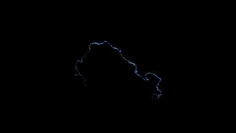 Arc Lightning Continuous High Voltage Arc VFX Overlay On Black Screen Stock Footage 339696717