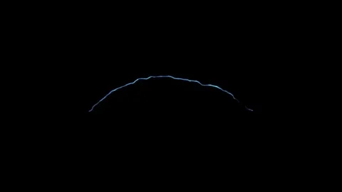 Arc Lightning Electrical Spark VFX Overlay On Black Background Stock Footage 337776700