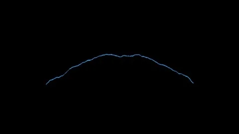 Arc Lightning High Voltage Electric Spark VFX Overlay On Black Background Stock Footage 339081135
