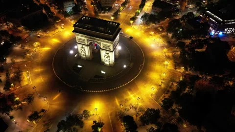 Arc Paris timelapse Stock Footage 275017403