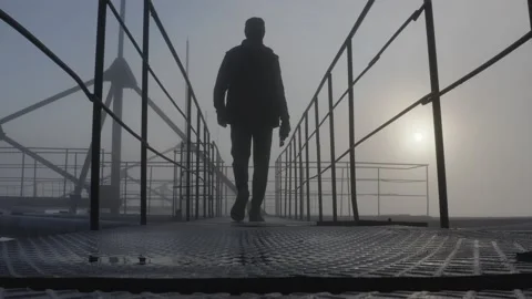 The arc is the secret object of the USSR. Chernobyl city 2 動画素材 141381059