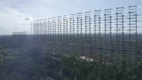 The arc is the secret object of the USSR. Chernobyl city 2 Stock-Footage 155242214