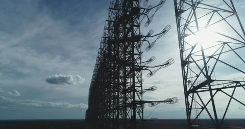 The arc is the secret object of the USSR. Chernobyl city 2 Stock-Footage 155243801