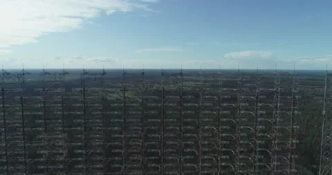 The arc is the secret object of the USSR. Chernobyl city 2 Stock Footage 155244045
