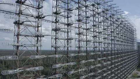 The arc is the secret object of the USSR. Chernobyl city 2 库存影片 155247098