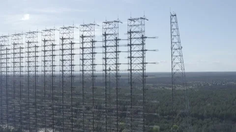 The arc is the secret object of the USSR. Chernobyl city 2 스톡 동영상 155252217
