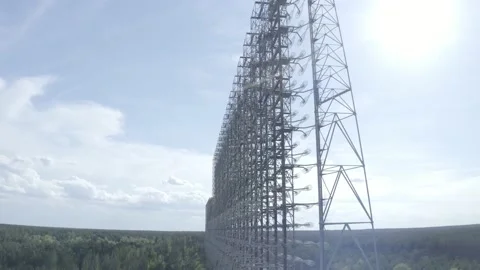 The arc is the secret object of the USSR. Chernobyl city 2 Stock-Footage 155252623