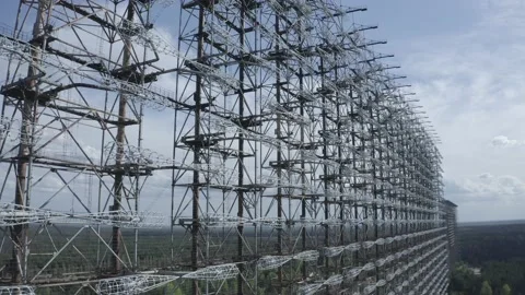 The arc is the secret object of the USSR. Chernobyl city 2 Stock-Footage 155256811