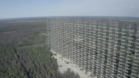 The arc is the secret object of the USSR. Chernobyl city 2 Stock Footage 155256816