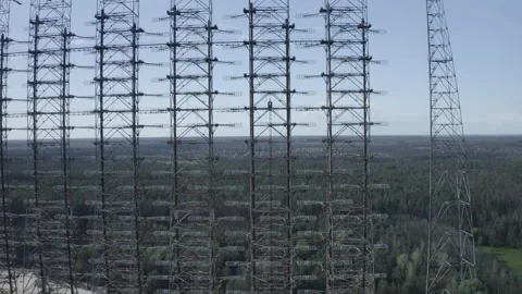 The arc is the secret object of the USSR. Chernobyl city 2 Stock-Footage 155256831
