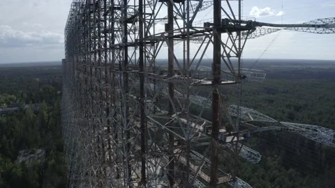 The arc is the secret object of the USSR. Chernobyl city 2 Stock-Footage 155256843