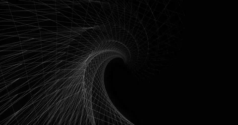 Arc Spiral Wireframe Loop Vidéo 156508404