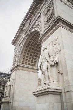 Arc of Washington Square in Manhattan Stock Photos